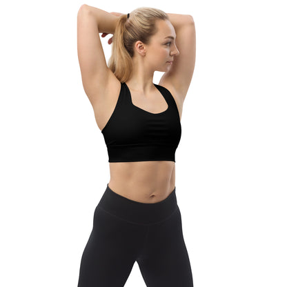 Longline sports bra- Black