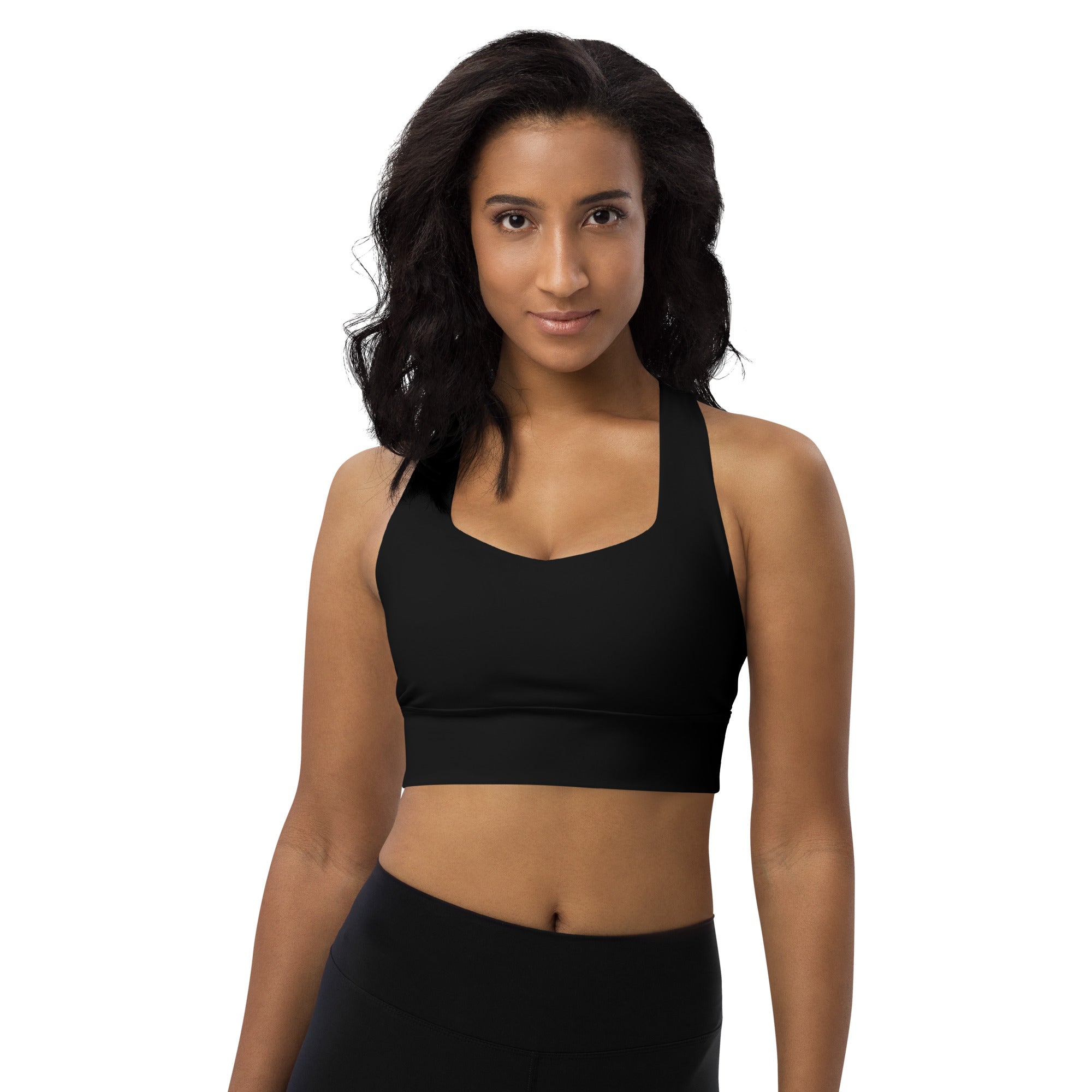 Longline sports bra- Black