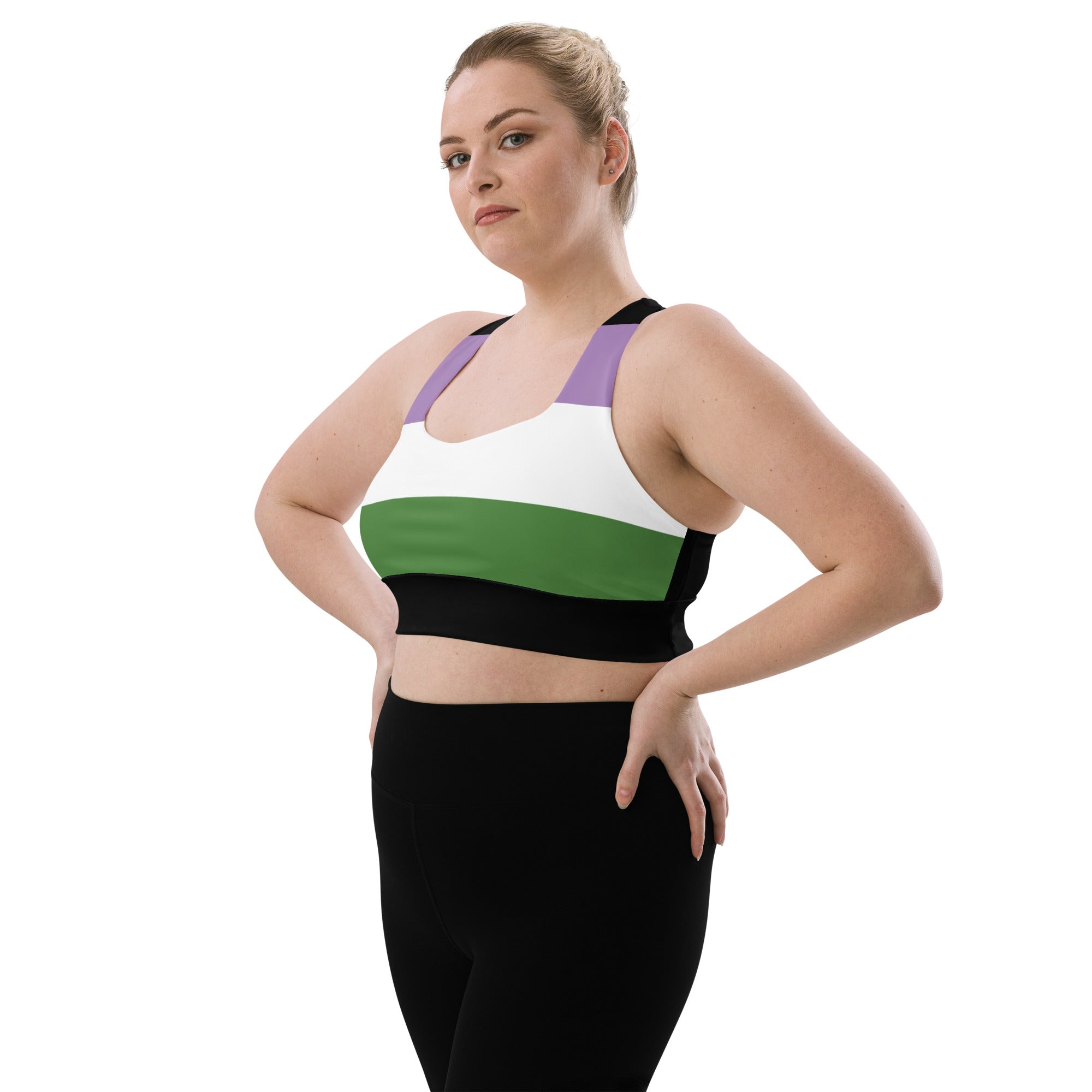 Longline sports bra- Genderqueer