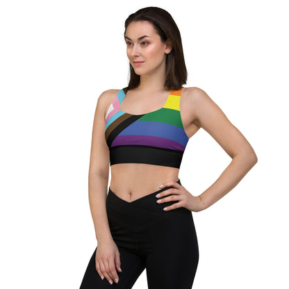 Longline sports bra- Progress Pride