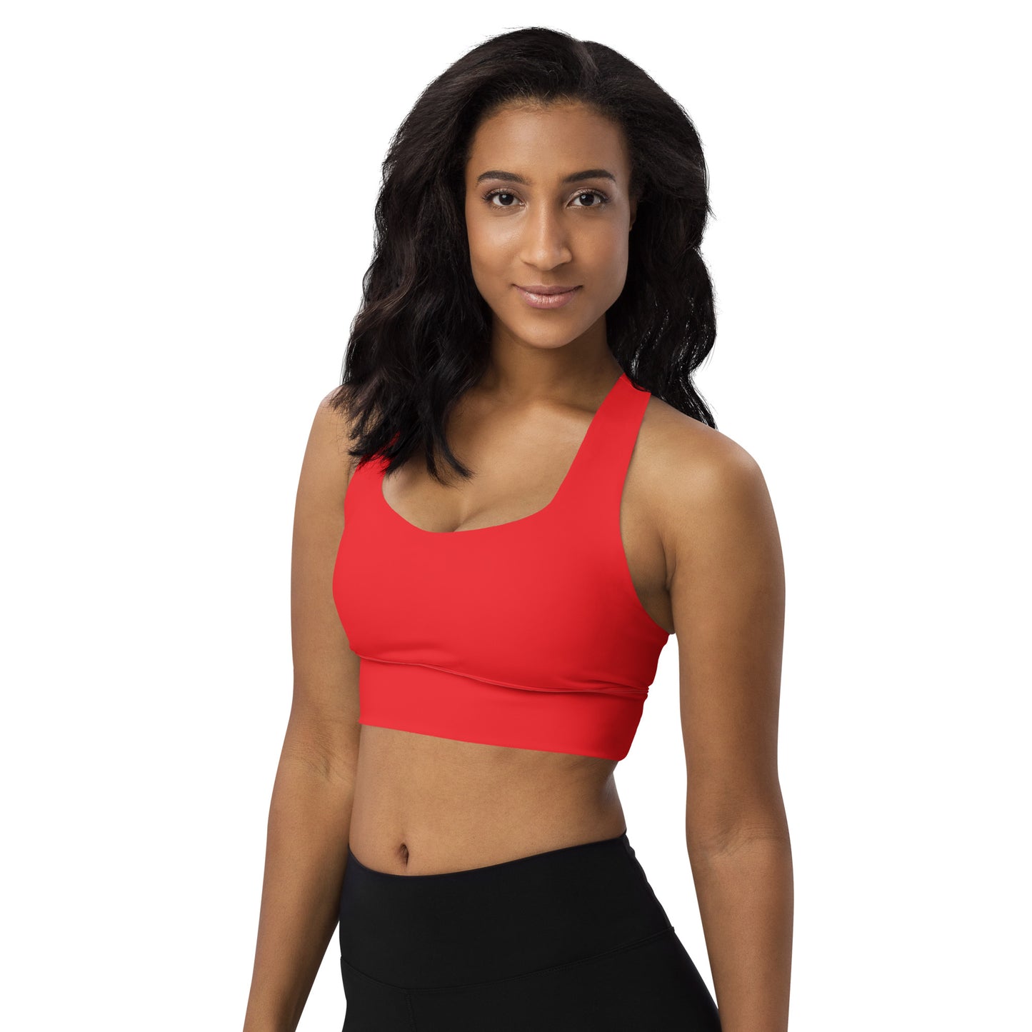 Longline sports bra- Alizarin