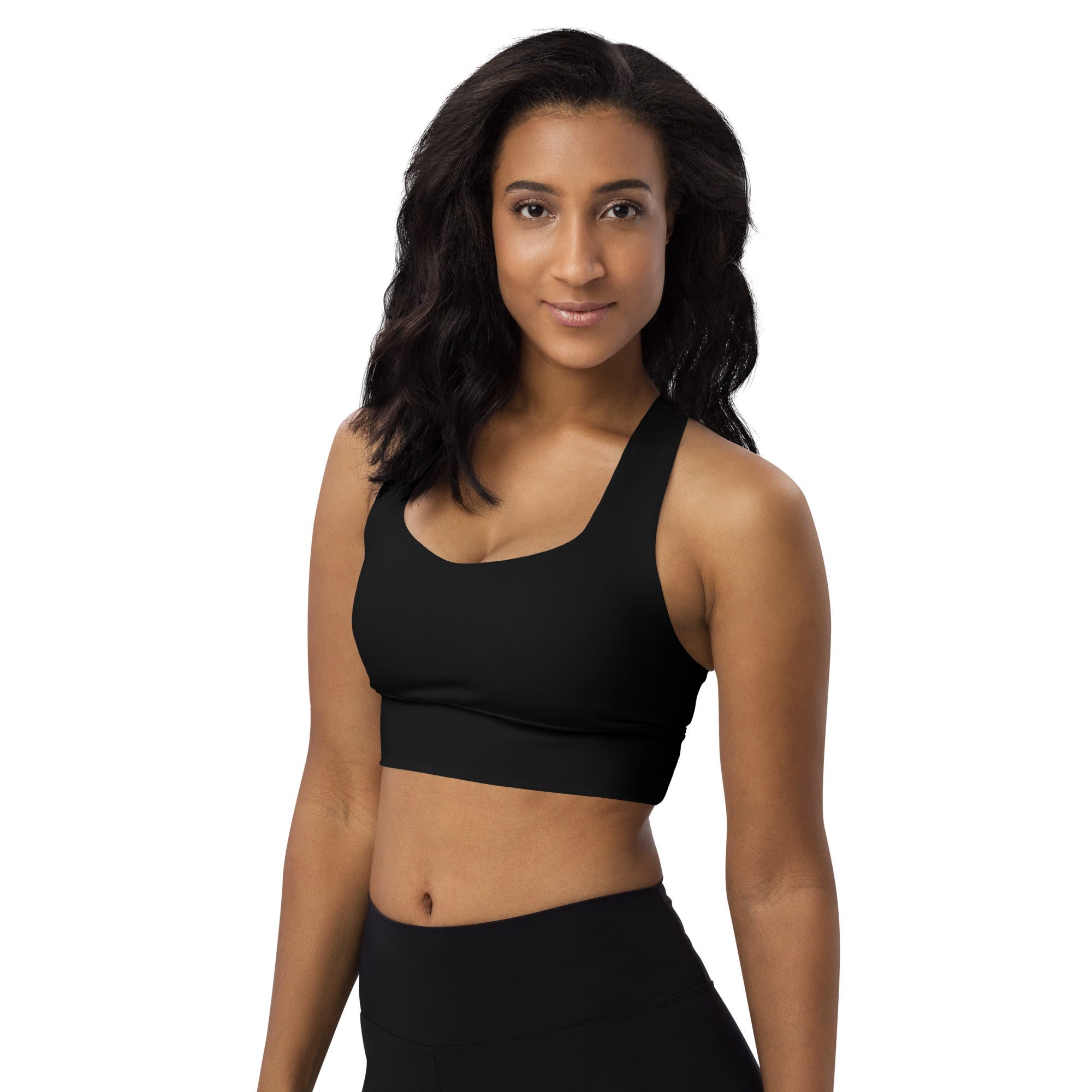 Longline sports bra- Black