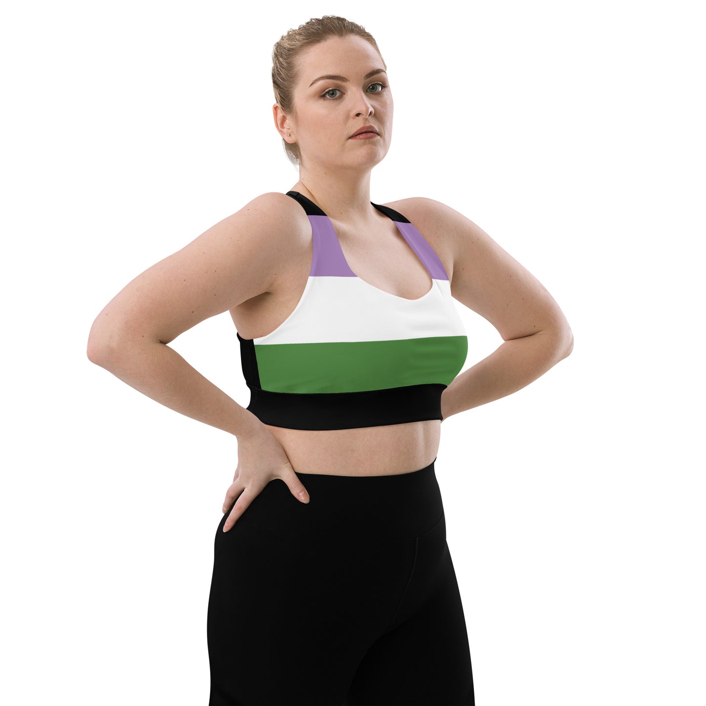 Longline sports bra- Genderqueer