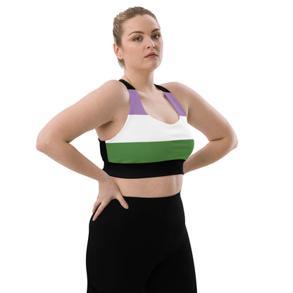 Longline sports bra- Genderqueer