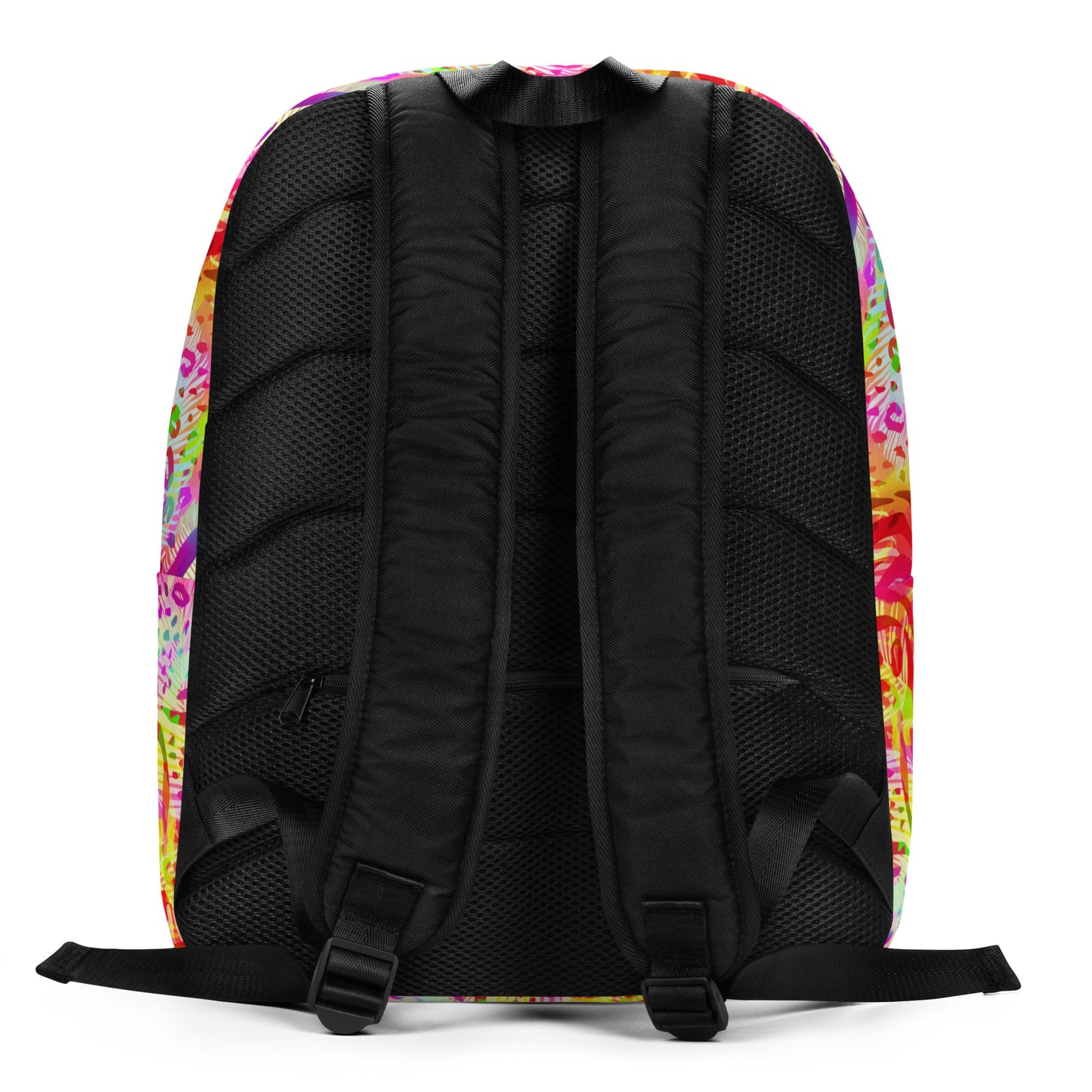Minimalist Backpack- Animal print summer Yellow,Red with Pink