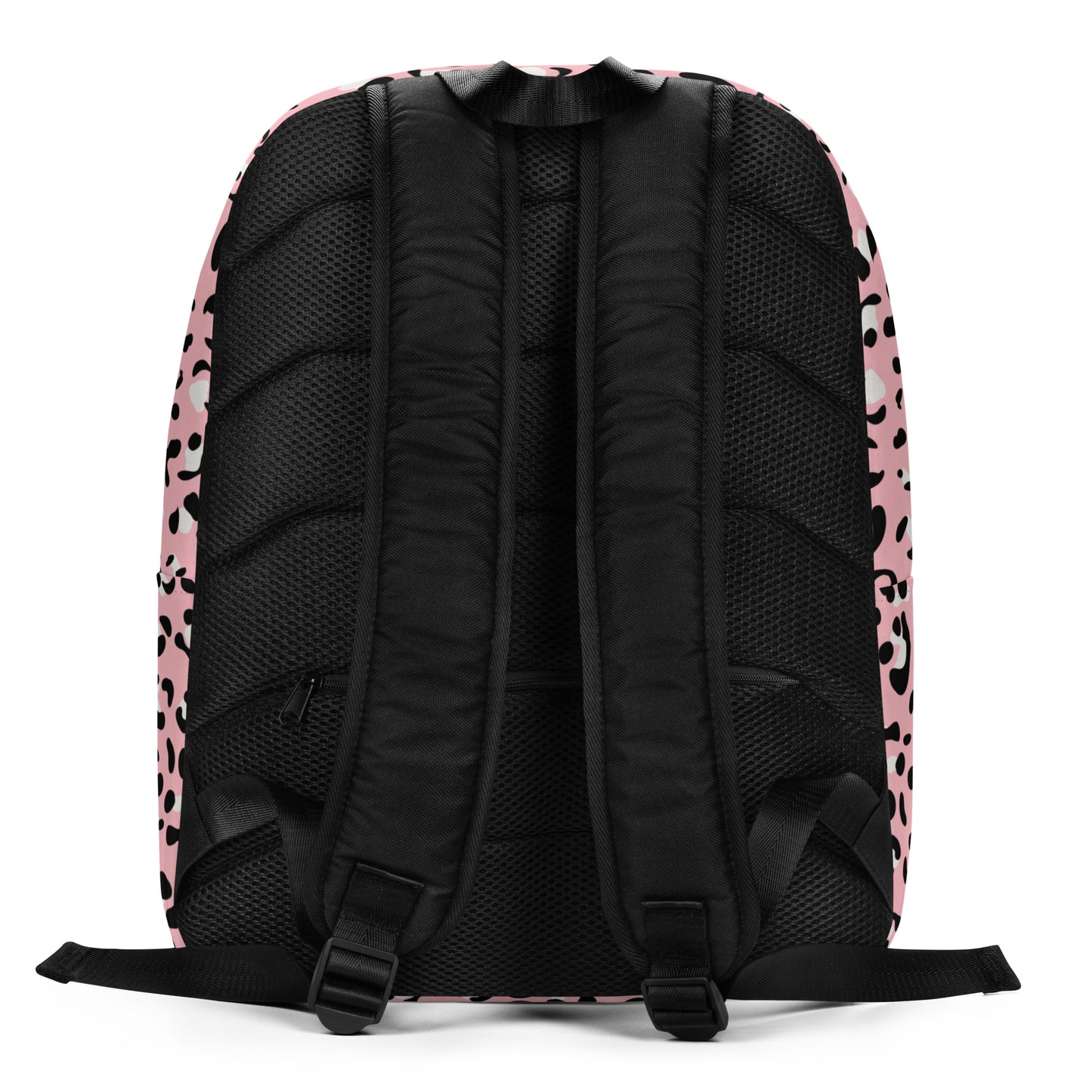 Minimalist Backpack- Leopard print Baby Pink