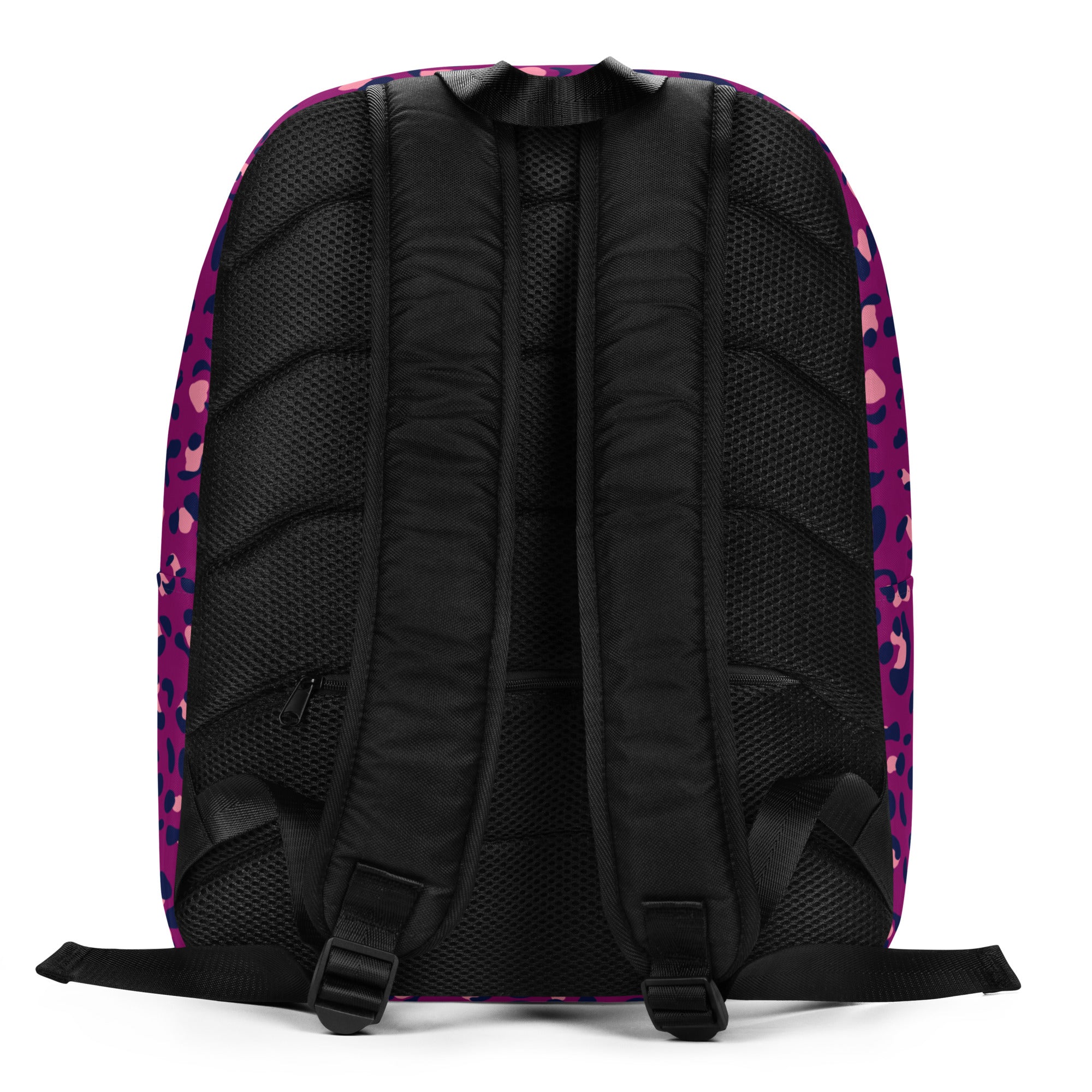 Minimalist Backpack- Leopard Print Purple