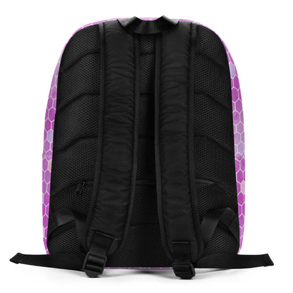 Minimalist Backpack- Honeycomb Pink