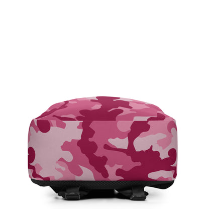 Minimalist Backpack- Camo Dark Pink