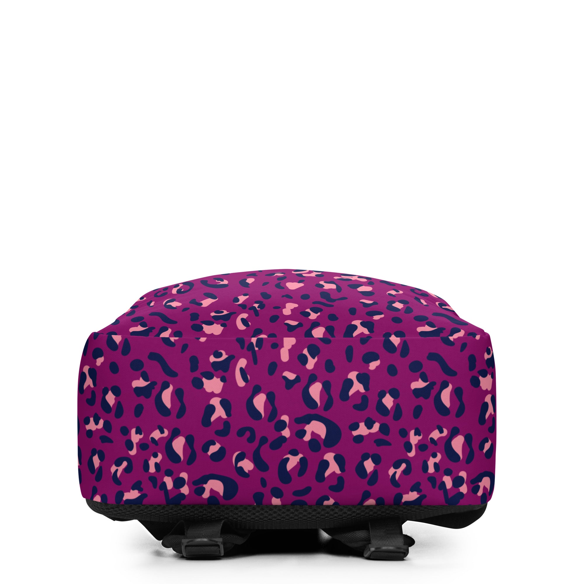 Minimalist Backpack- Leopard Print Purple