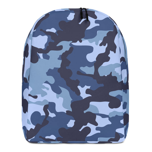 Minimalist Backpack- Camo Blue And Black