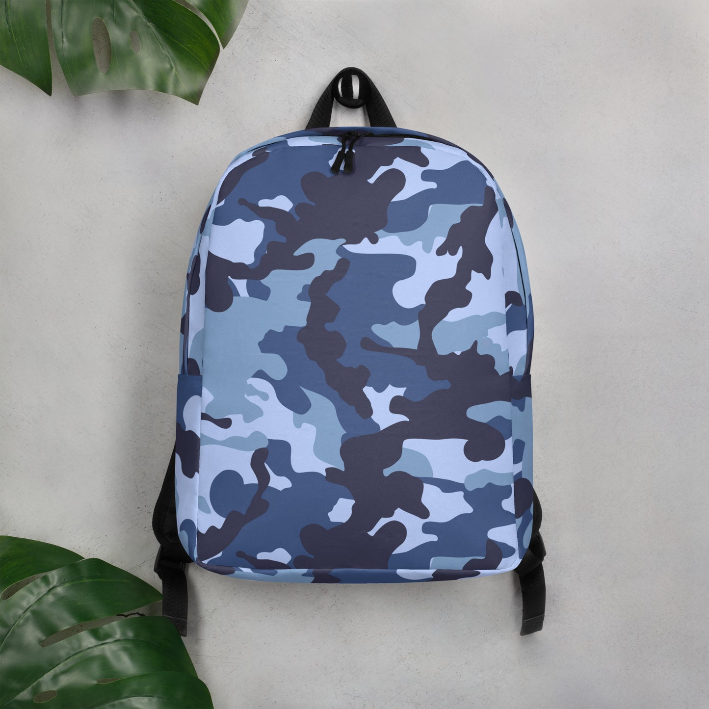 Minimalist Backpack- Camo Blue And Black