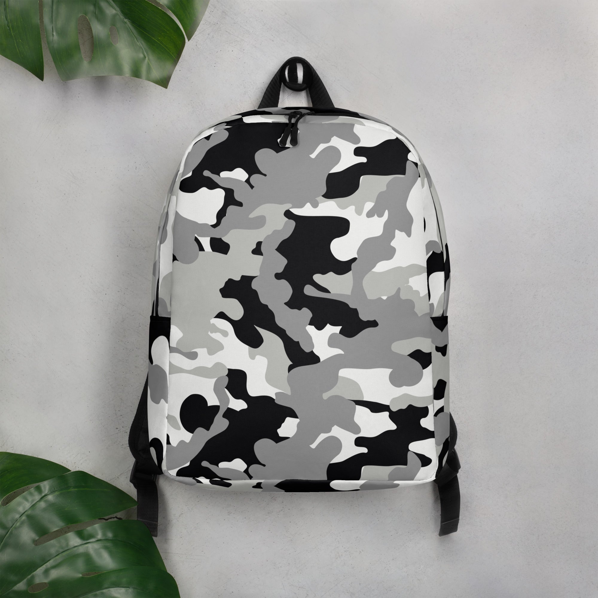 Minimalist Backpack- Camo Black And Grey