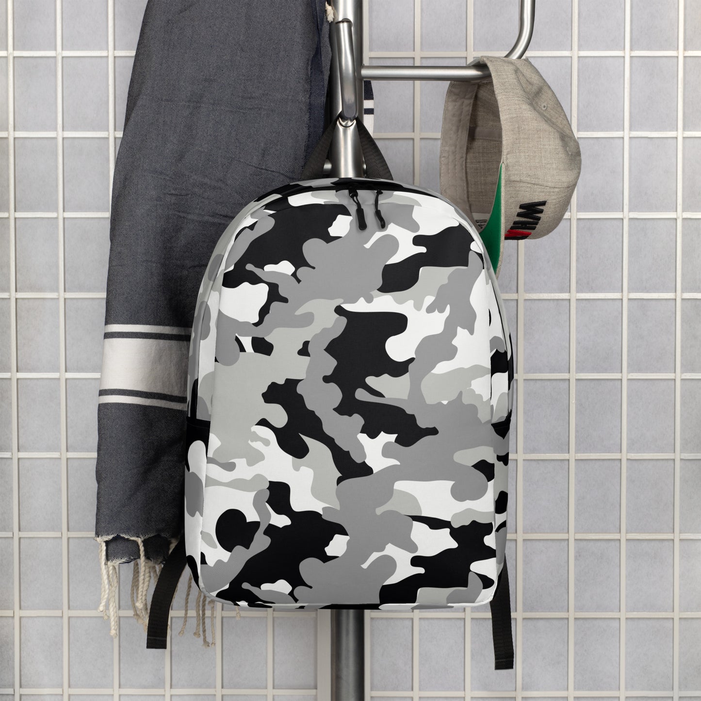 Minimalist Backpack- Camo Black And Grey