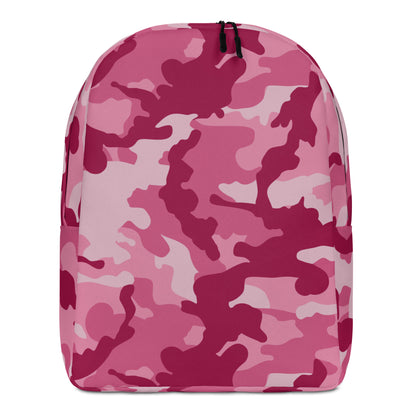 Minimalist Backpack- Camo Dark Pink
