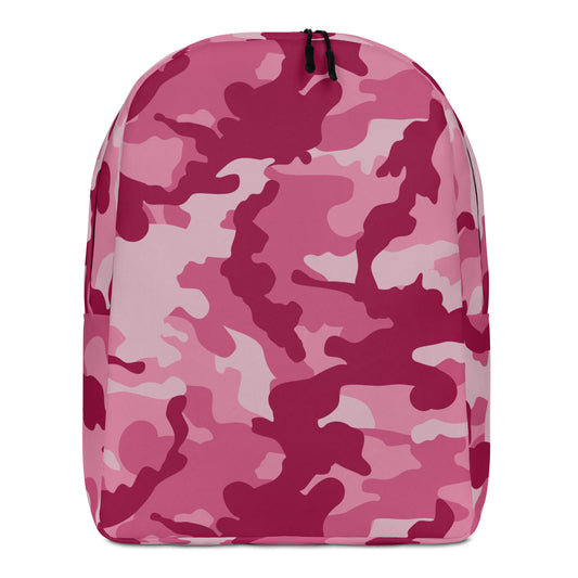 Minimalist Backpack- Camo Dark Pink