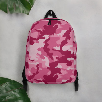 Minimalist Backpack- Camo Dark Pink