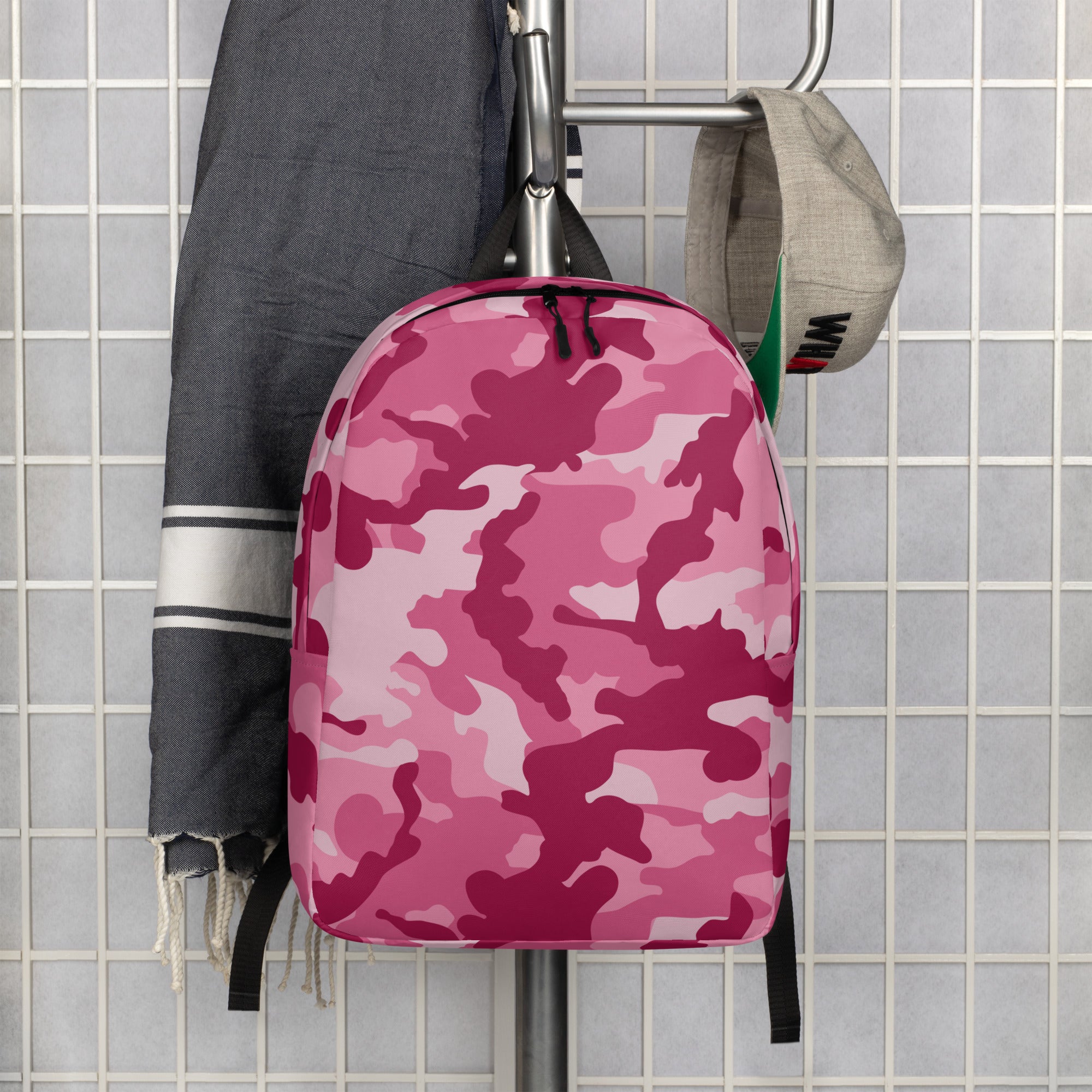 Minimalist Backpack- Camo Dark Pink