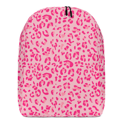 Minimalist Backpack- Leopard Print Light Light Pink