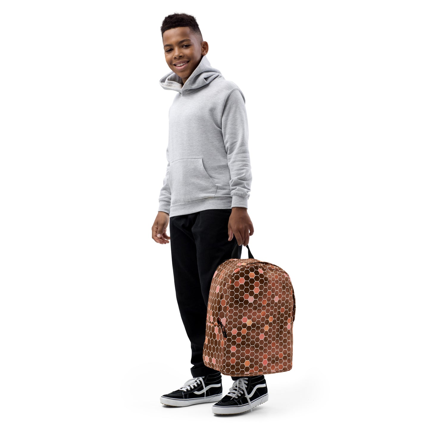 Minimalist Backpack- Honeycomb Brown