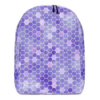 Minimalist Backpack- Honeycomb Purple