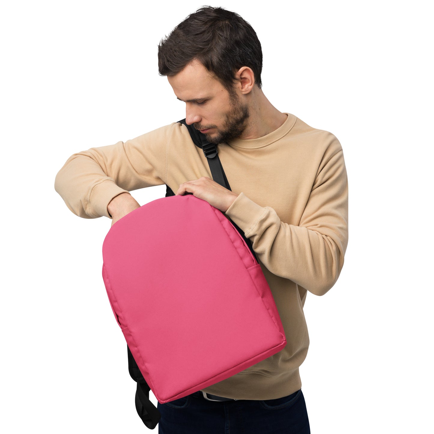 Minimalist Backpack- Pink