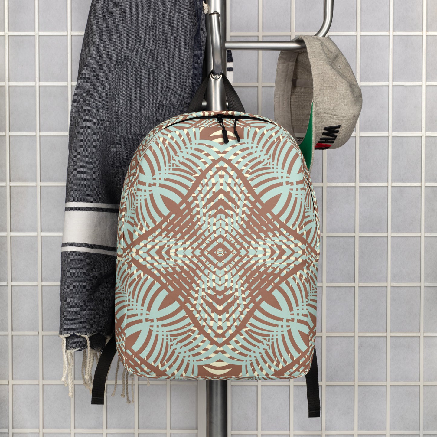 Minimalist Backpack- African Motif Pattern II