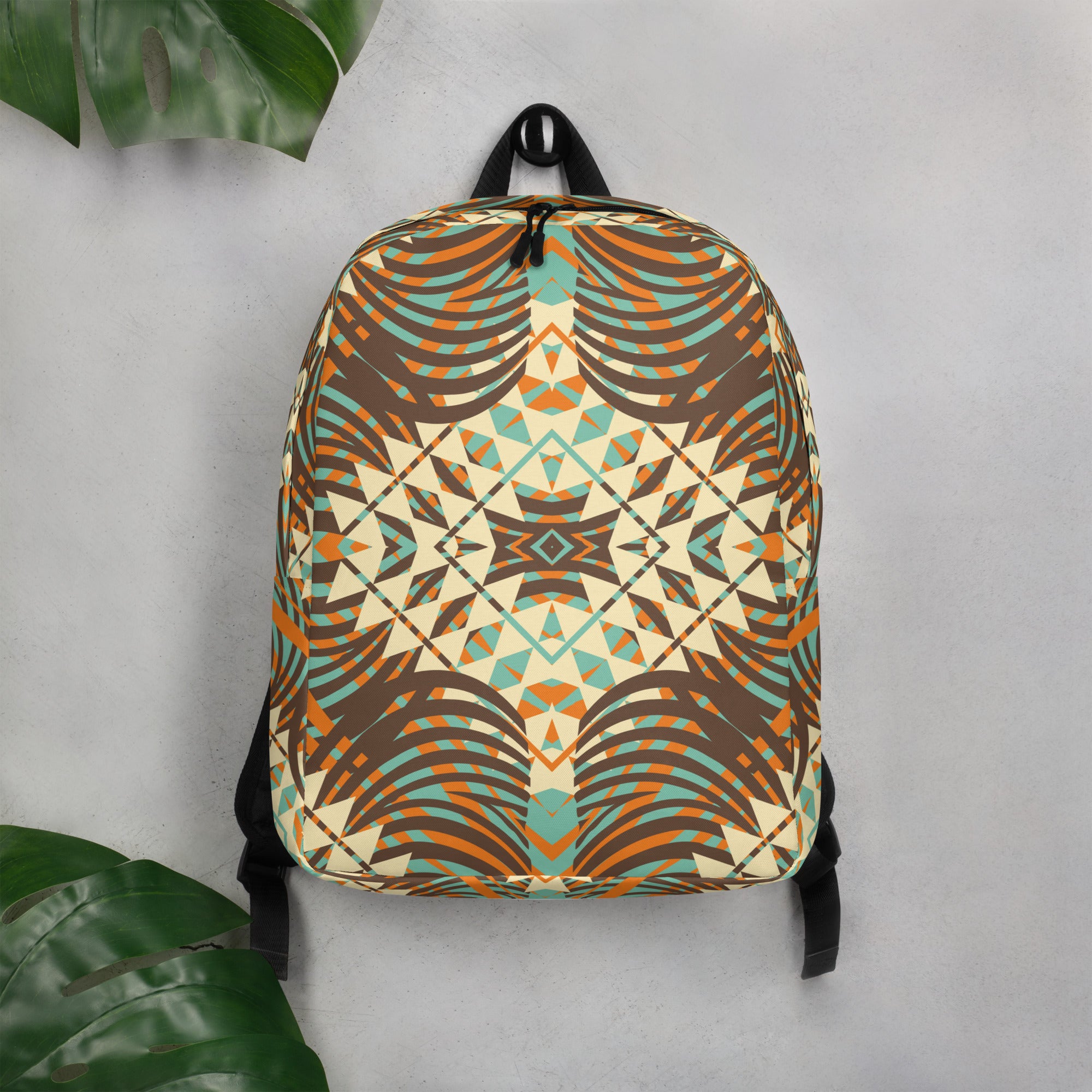 Minimalist Backpack- African Motif Pattern 04