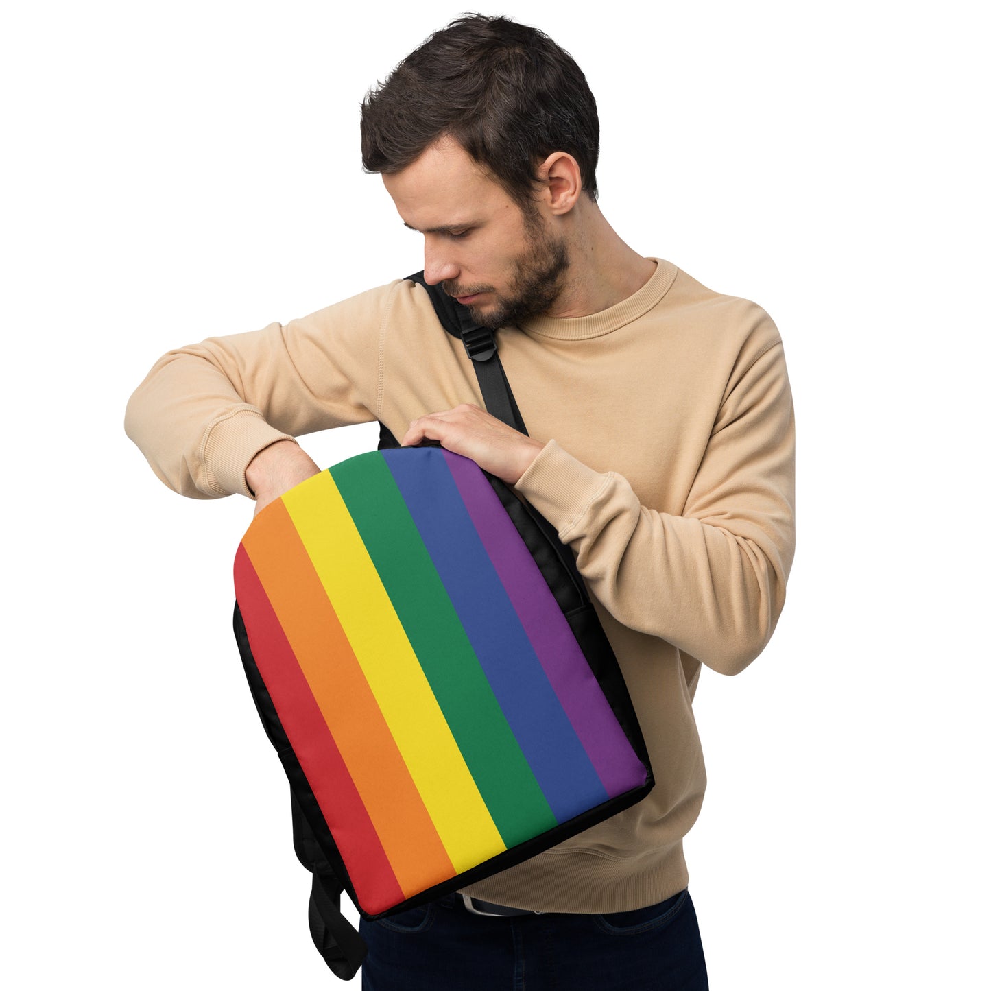 Minimalist Backpack- Pride Rainbow