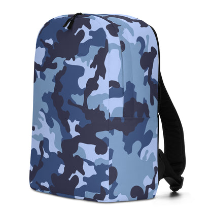 Minimalist Backpack- Camo Blue And Black