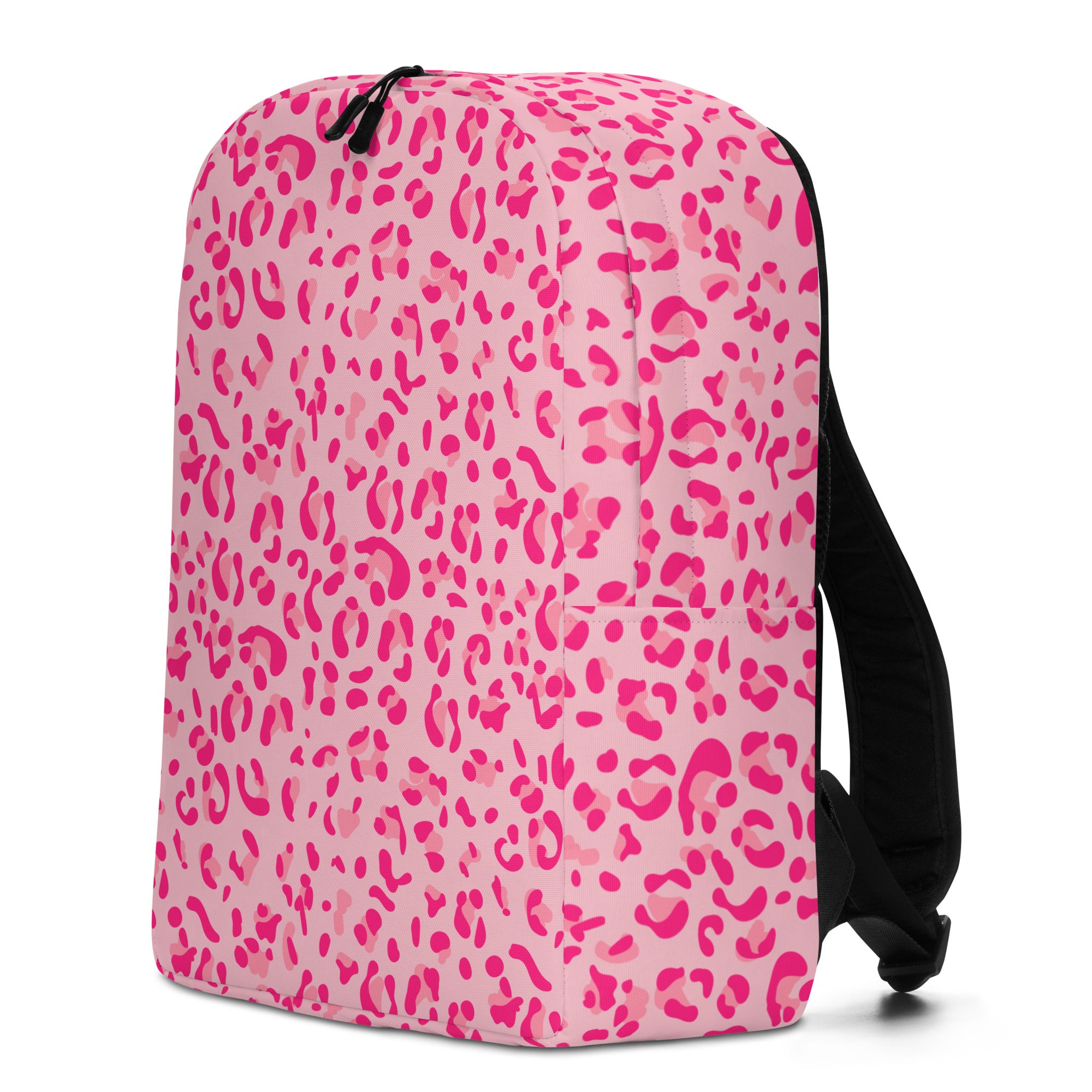 Minimalist Backpack- Leopard Print Light Light Pink