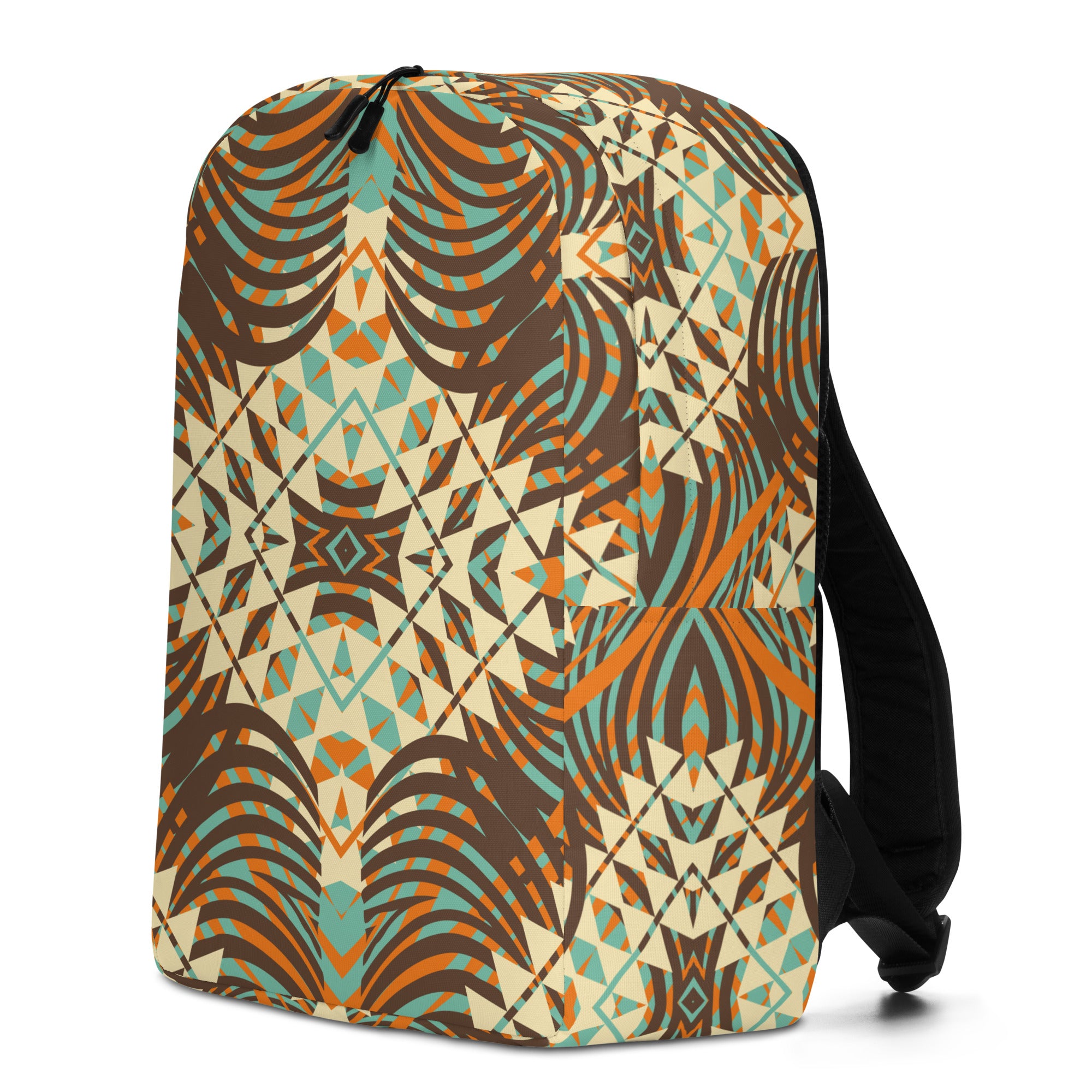 Minimalist Backpack- African Motif Pattern 04