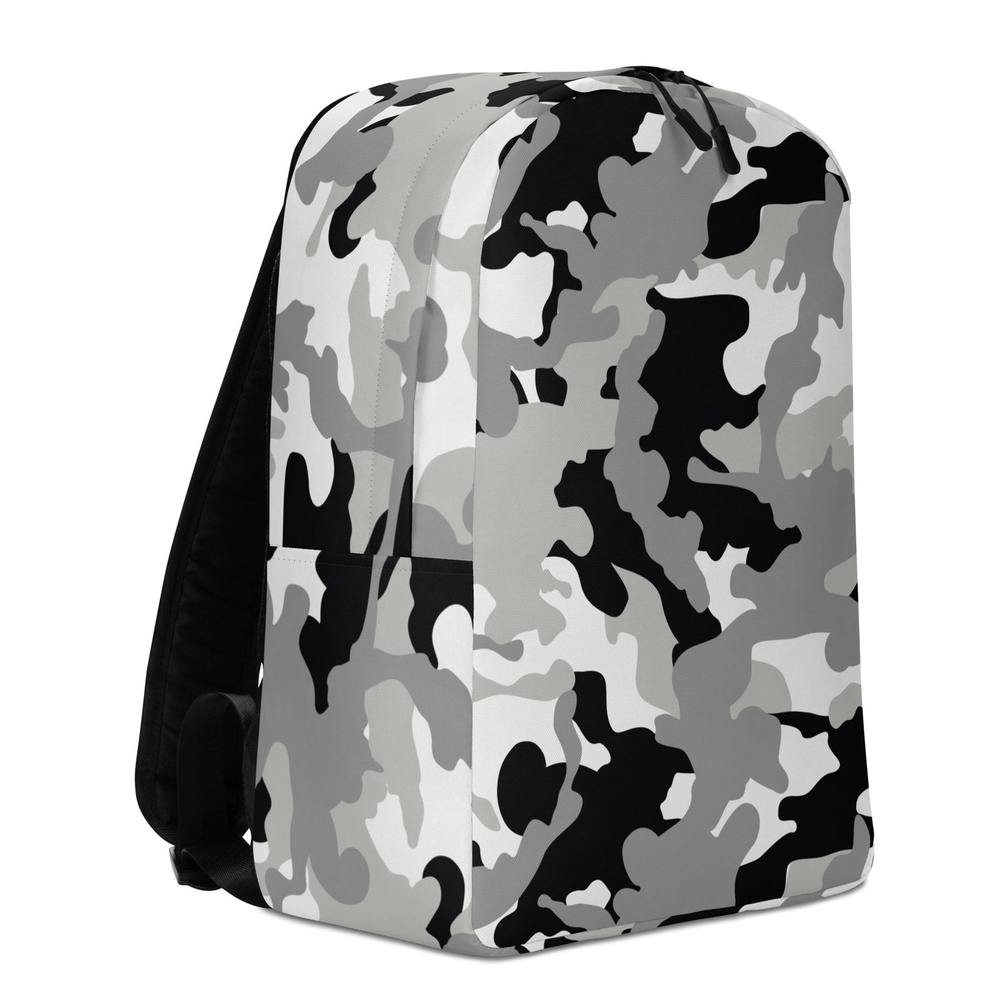 Minimalist Backpack- Camo Black And Grey