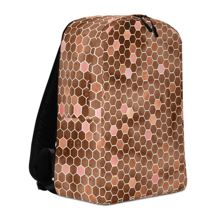 Minimalist Backpack- Honeycomb Brown