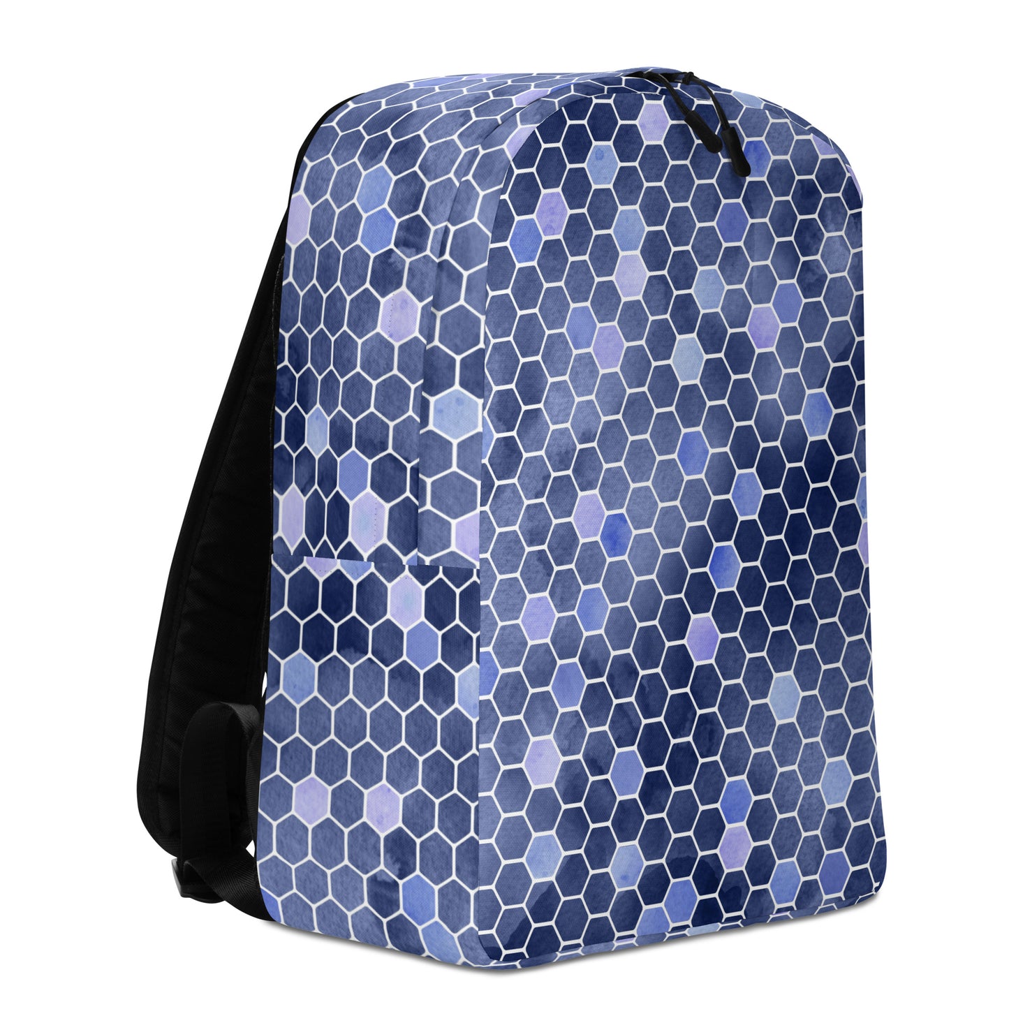 Minimalist Backpack- Honeycomb Blue