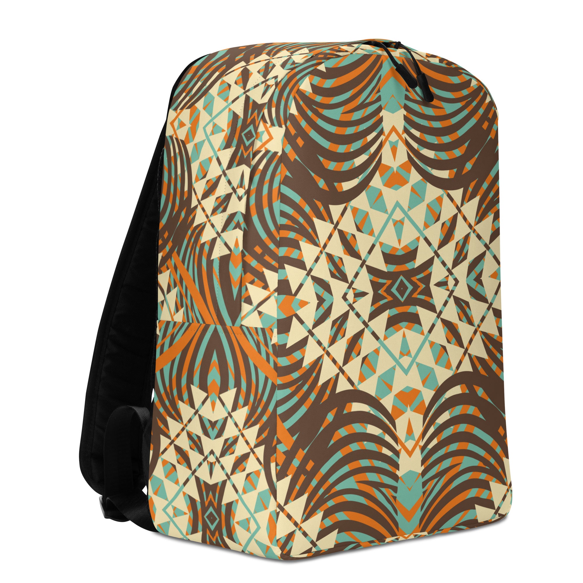 Minimalist Backpack- African Motif Pattern 04