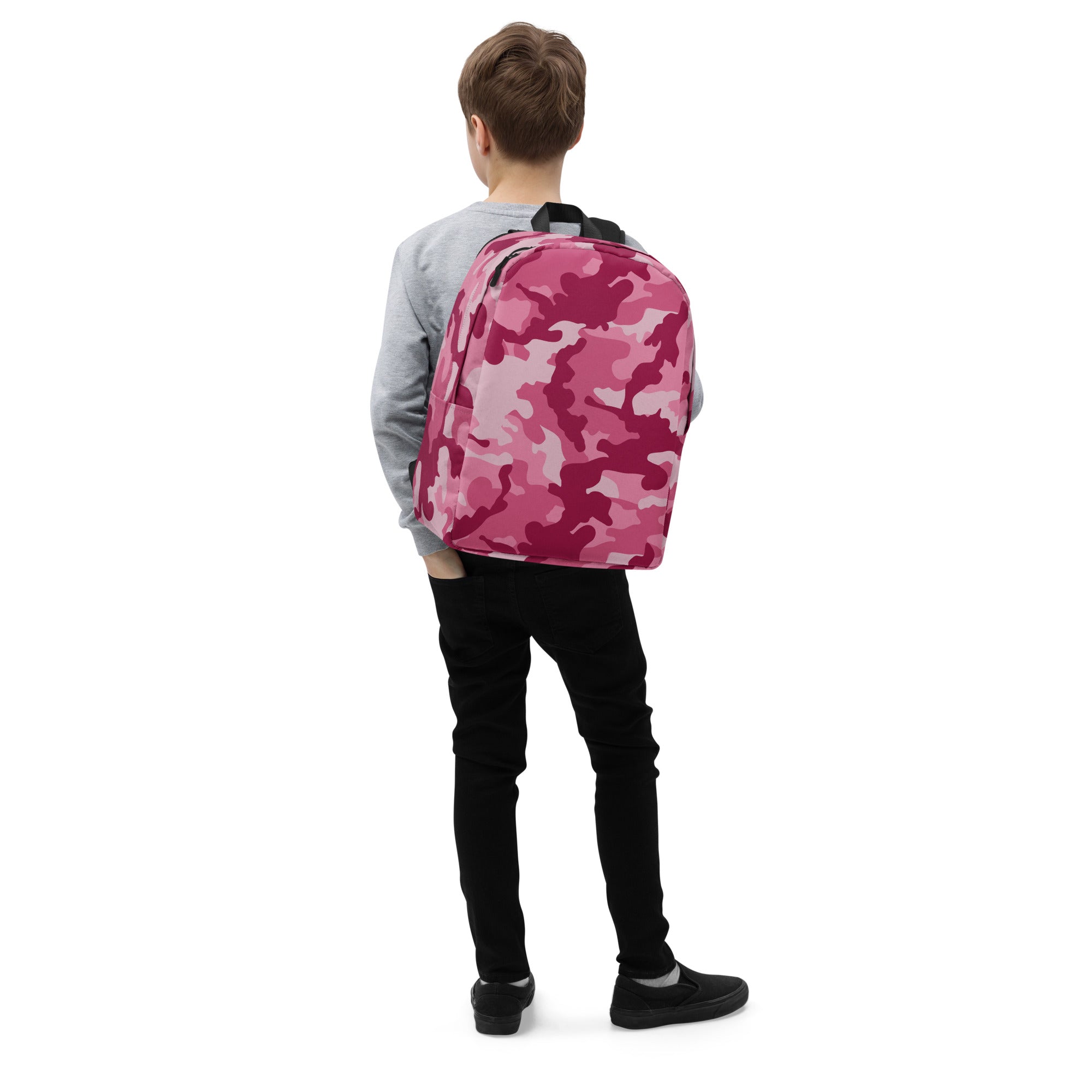 Minimalist Backpack- Camo Dark Pink