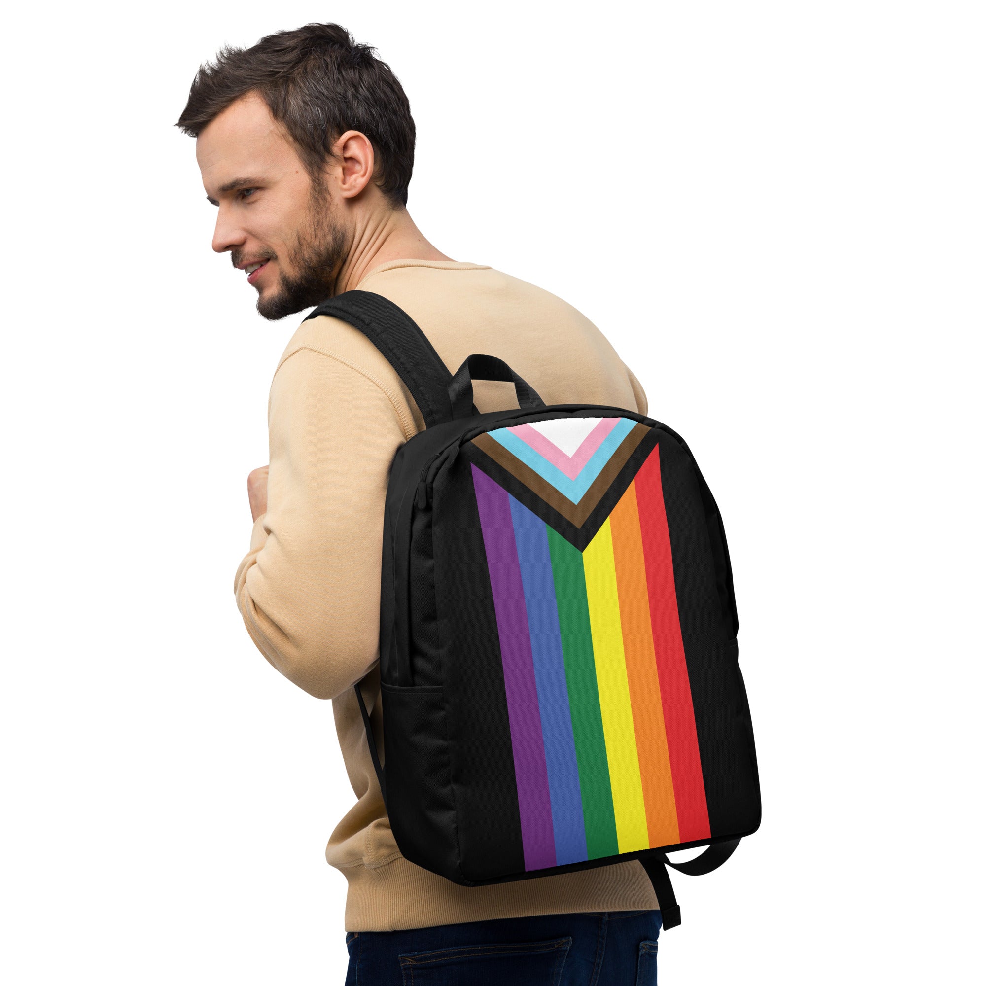 Minimalist Backpack- Progressive Pride