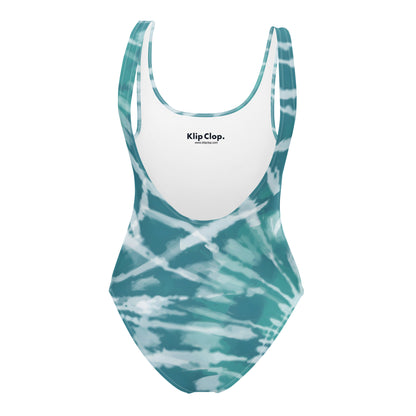 One-Piece Swimsuit- Hang Loose Tie Dye Pattern V
