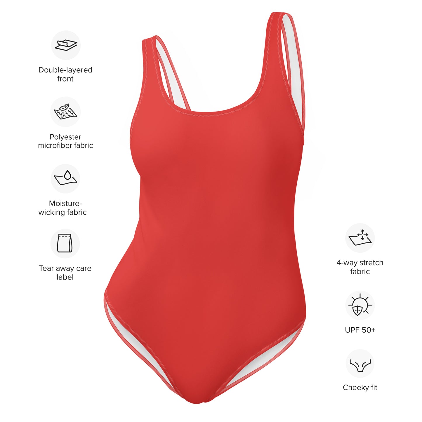One-Piece Swimsuit- Scarlet