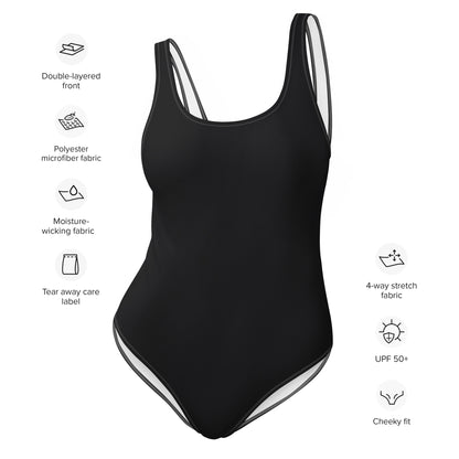 One-Piece Swimsuit- Black
