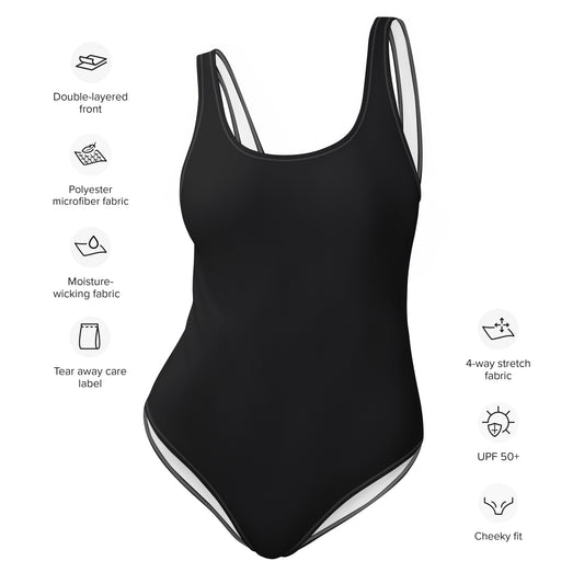 One-Piece Swimsuit- Black