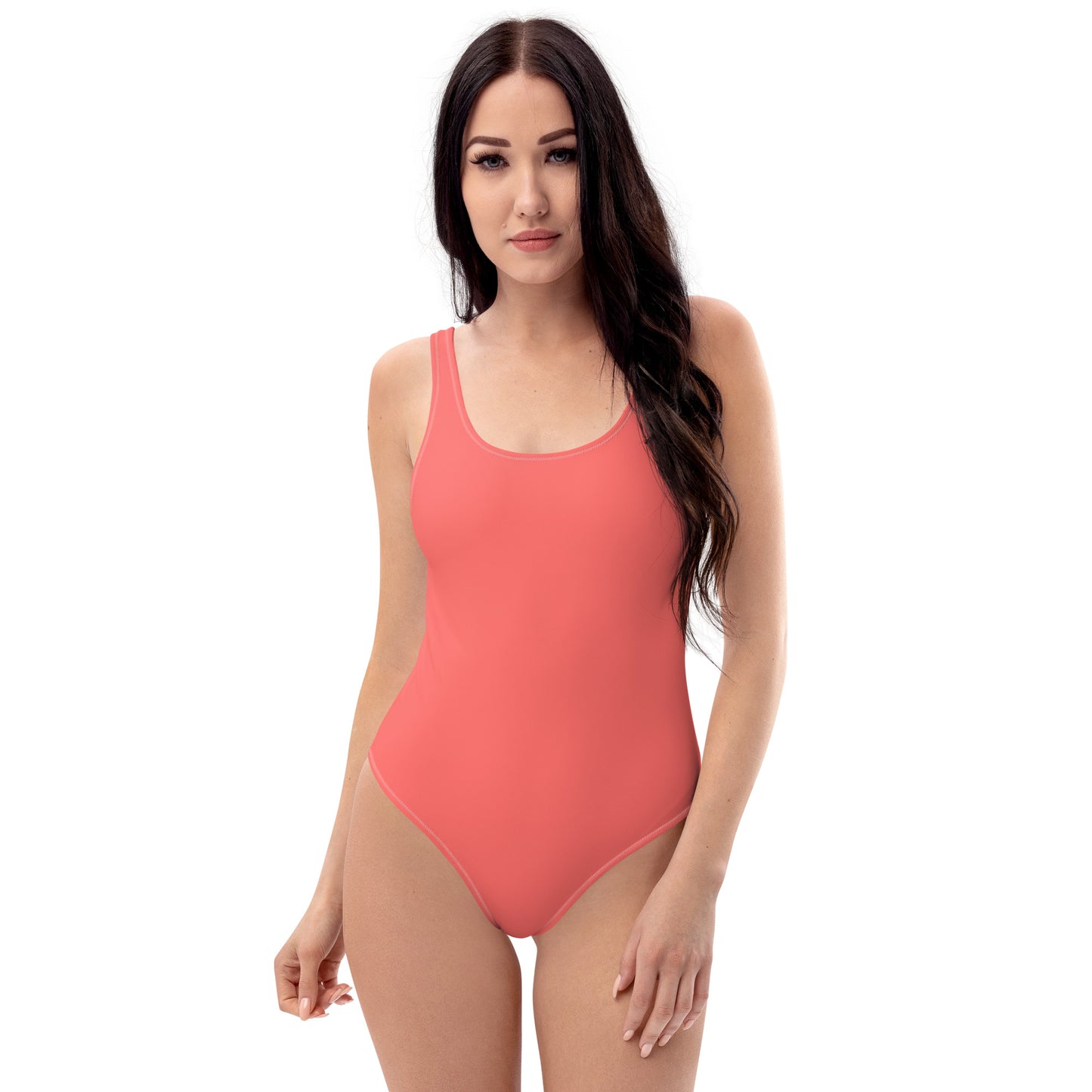 One-Piece Swimsuit- Coral