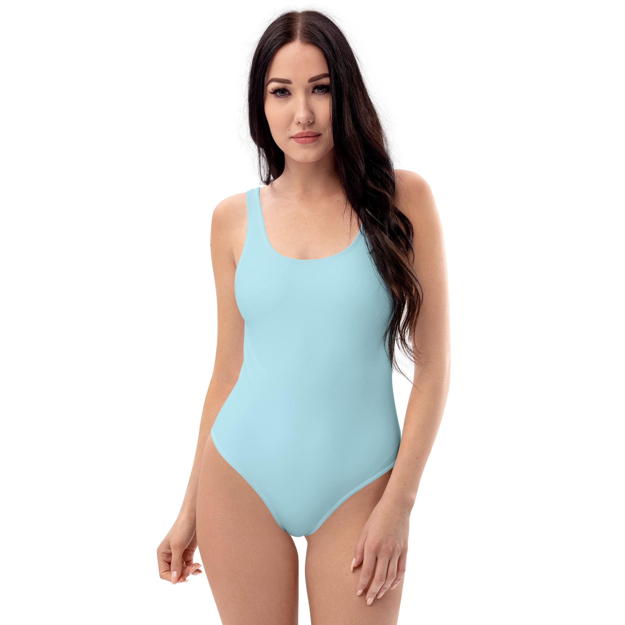 One-Piece Swimsuit- Cyan