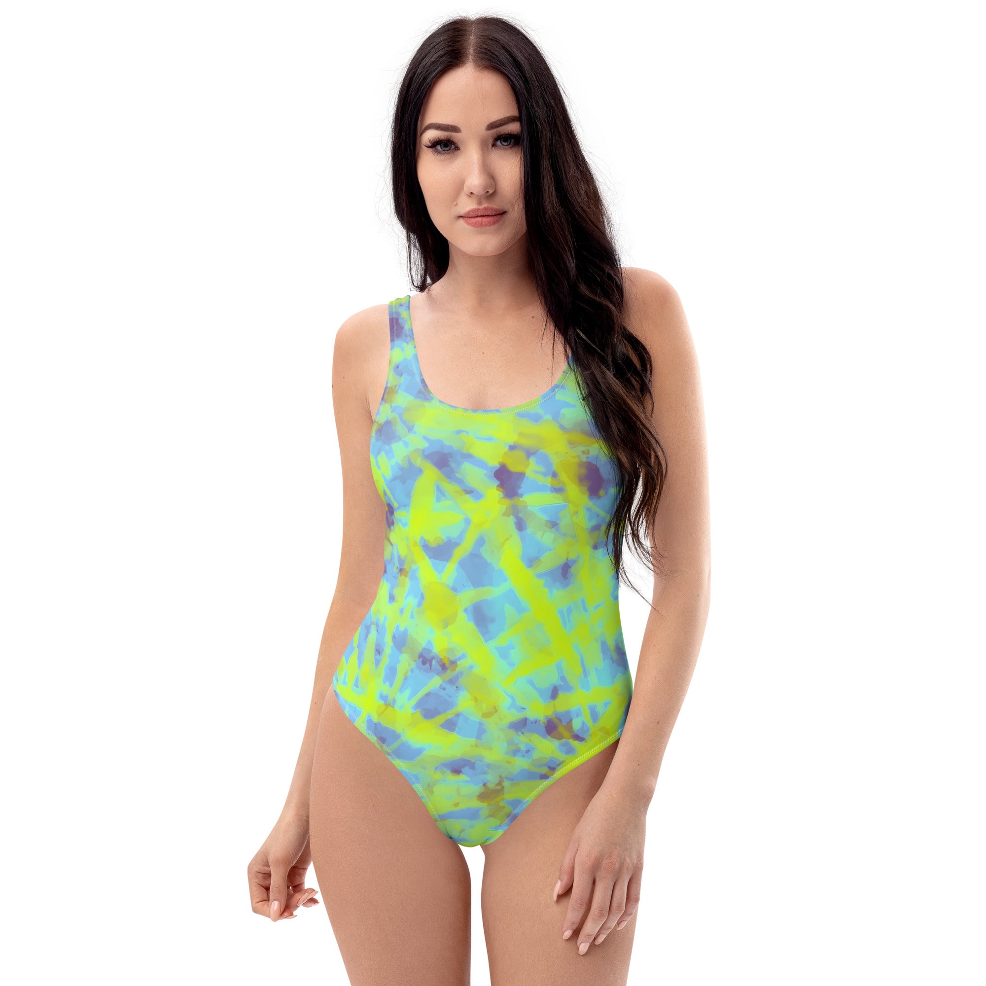 One-Piece Swimsuit- Hang Loose Tie Dye Pattern 01