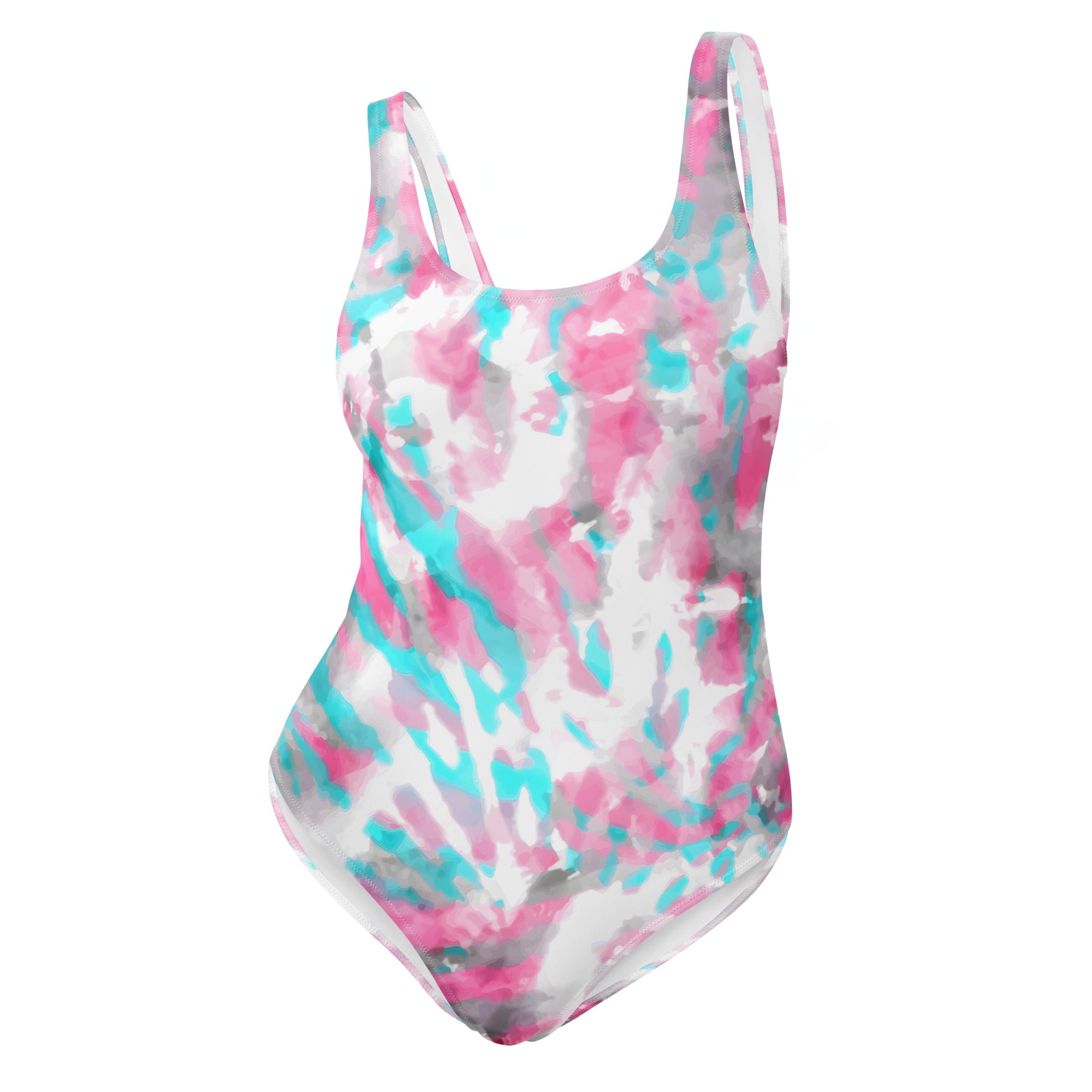 One-Piece Swimsuit- Hang Loose Tie Dye Pattern IV