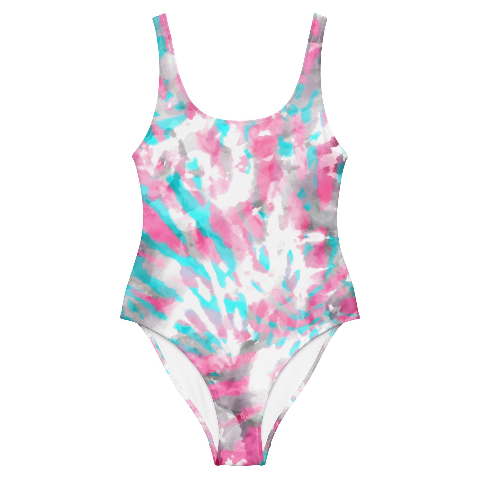 One-Piece Swimsuit- Hang Loose Tie Dye Pattern 04