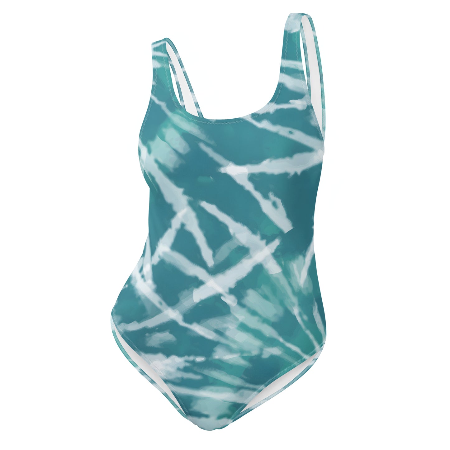 One-Piece Swimsuit- Hang Loose Tie Dye Pattern V