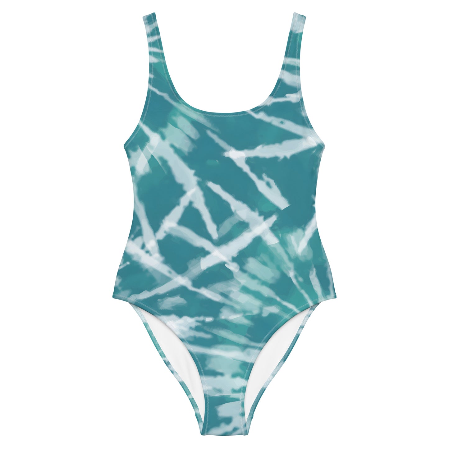 One-Piece Swimsuit- Hang Loose Tie Dye Pattern V