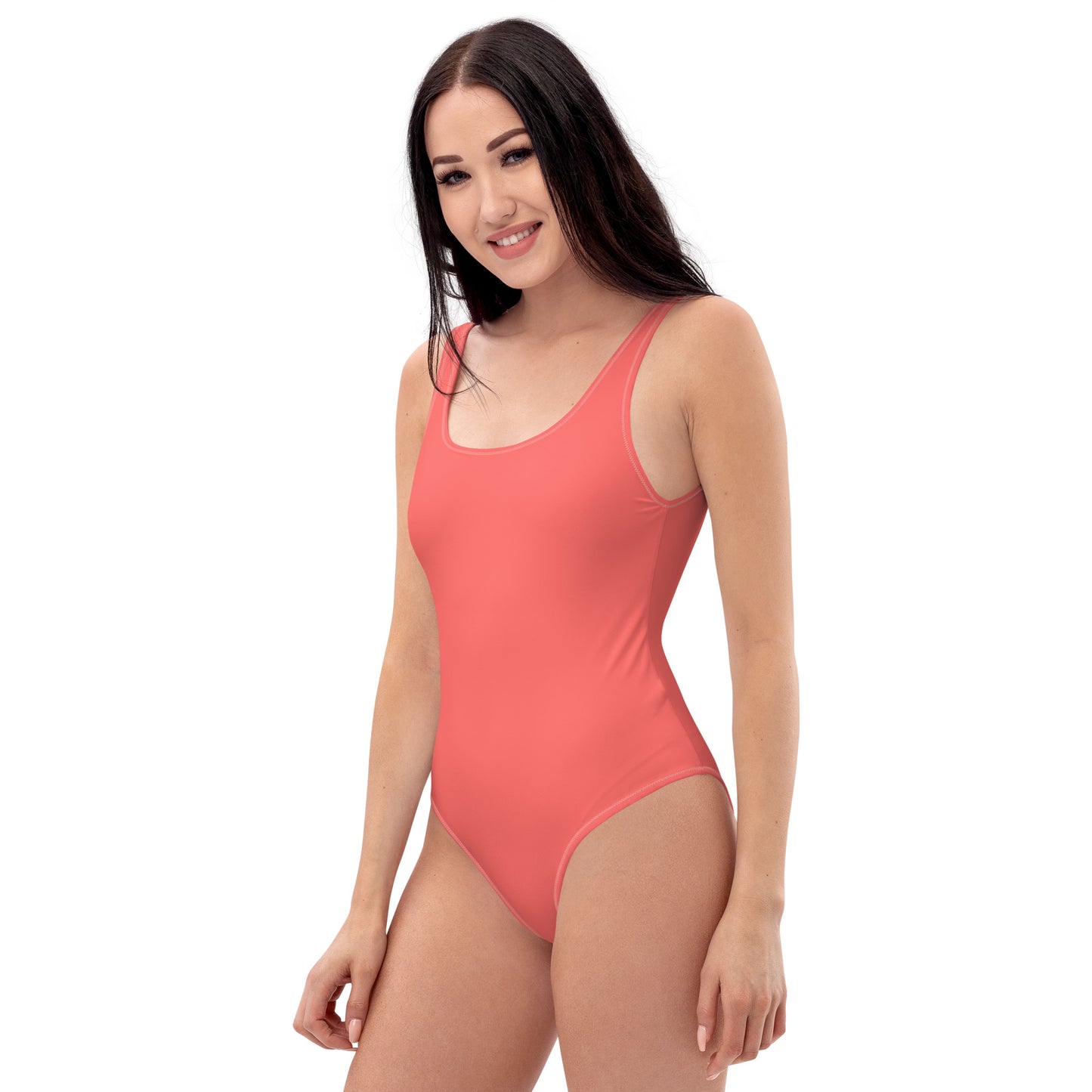 One-Piece Swimsuit- Coral